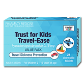 Trust for Kids Travel-Ease 24 Chewable Tablets (Limit ONE per Order)